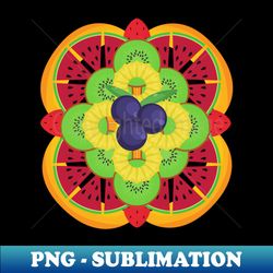 vegan fruit pattern - decorative sublimation png file - perfect for sublimation mastery