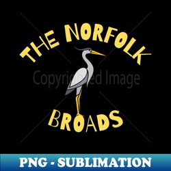 the norfolk broads - heron - png sublimation digital download - spice up your sublimation projects