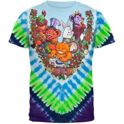 grateful dead &8211 wonderland band tie dye t-shirt