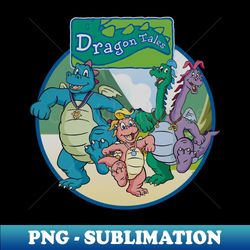 kids cartoon dragons - png transparent digital download file for sublimation - transform your sublimation creations