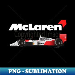 ayrton sennas mclaren honda mp44 illustration - modern sublimation png file - perfect for sublimation art