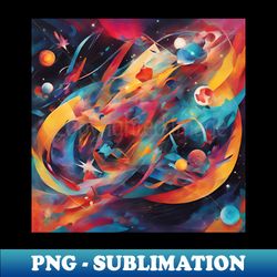 abstract art colorful galaxies of colors - special edition sublimation png file - boost your success with this inspirational png download