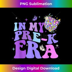 in my pre k era back to school retro groovy pre-k teachers - luxe sublimation png download - rapidly innovate your artistic vision