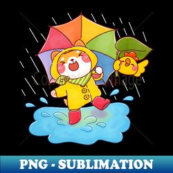 Shiba Inu Rain Puddle - Signature Sublimation PNG File - Stunning Sublimation Graphics