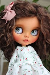 sold blythe custom doll blythe ooak blythe doll blythe with natural hair