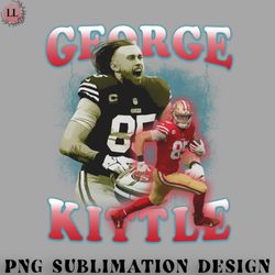 football png george kittle football poster style