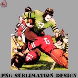 football png tackle american football sport players athletes muscles vintage retro comic cartoon book