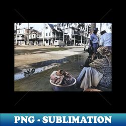 vintage colorized photo of paramaribo - png transparent sublimation file - stunning sublimation graphics