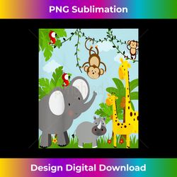 kids children's safari jungle t - timeless png sublimation download - chic, bold, and uncompromising