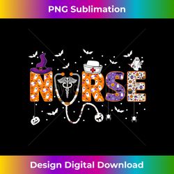 halloween nurse nursing cute health worker halloween pattern - contemporary png sublimation design - spark your artistic genius