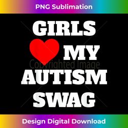 girls love autism swag apparel funny girl heart autism swag - sublimation-optimized png file - challenge creative boundaries