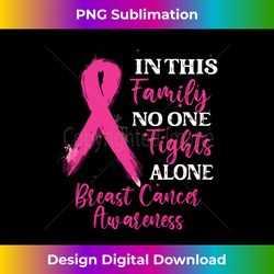 in this family no one fight alone - breast cancer awareness long sleeve - luxe sublimation png download - rapidly innovate your artistic vision