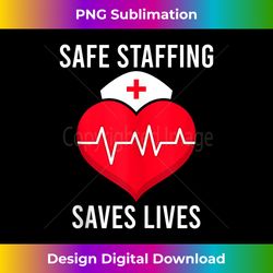 new york nurse strike safe staffing saves lives tank top - bespoke sublimation digital file - access the spectrum of sublimation artistry