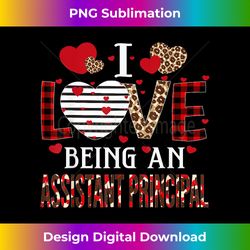 i love being an assistant principal red plaid valentines - sleek sublimation png download - immerse in creativity with every design