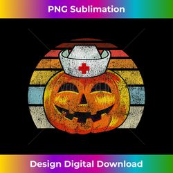 halloween nurse vintage pumpkin retro costume cna icu women - eco-friendly sublimation png download - access the spectrum of sublimation artistry