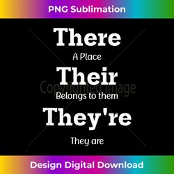 vocabulary police their there they're funny english teacher - crafted sublimation digital download - animate your creative concepts