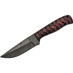 damascus steel blade hunting knife