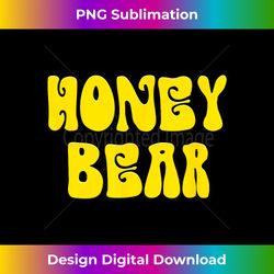 classic 70's retro vintage hippie honey bear - bespoke sublimation digital file - crafted for sublimation excellence