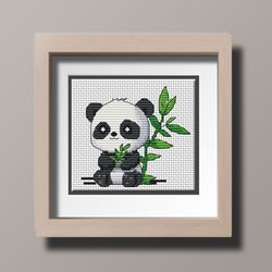 cross stitch pattern panda small pdf