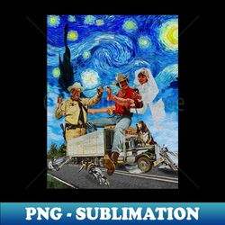 vangogh smokey and the bandit - unique sublimation png download - perfect for personalization