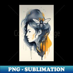 bee art - instant sublimation digital download - unlock vibrant sublimation designs