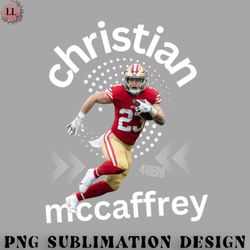 football png christian mccaffrey football poster