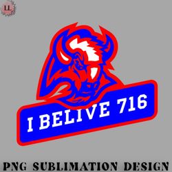 football png buffalo sign with motivational quote for footbal fans