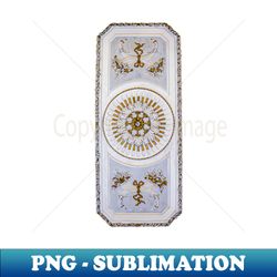 decorative heritage lace panel ceiling floral ornament pattern - high-resolution png sublimation file - add a festive touch to every day