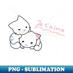 kittens in love - vintage sublimation png download - create with confidence