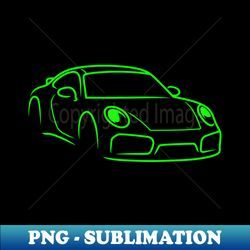 911 car sport racing race green - Aesthetic Sublimation Digital File - Boost Your Success with this Inspirational PNG Download