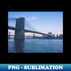 brooklyn bridge pastel sunset manhattan - trendy sublimation digital download - stunning sublimation graphics