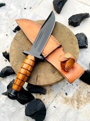 handmade kbar  with leather sheath army knife gift for marine combat knife gift for him gift for dad christmas sale