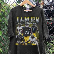 vintage 90s graphic style james daniels t-shirt, james daniels shirt, pittsburgh football shirt, vintage oversized sport