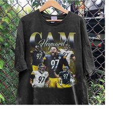 vintage 90s graphic style cam heyward t-shirt, cam heyward shirt, pittsburgh football shirt, vintage oversized sports sh