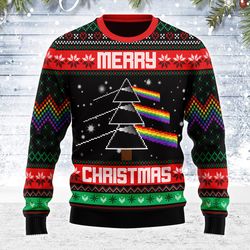 ugly christmas sweater merry christmas pink floy for men women