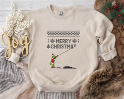 grinch merry christmas sweatshirt, christmas sweatshirt, grinch sweatshirt, merry grinchmas, grinch christmas, christmas