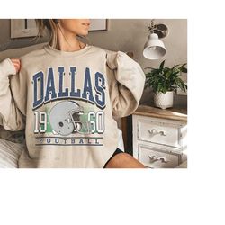 vintage style dallas football sweatshirt, dallas football sweatshirt, retro dallas hoodie,  football crewneck dd31