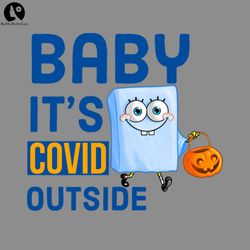 baby its covid outside png, funny christmas png