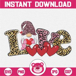 valentine love png gnome sublimation printable clipart valentines day shirt design red love letters girl girlfriend wome