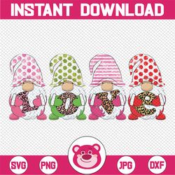 valentine love png gnome sublimation printable clipart valentines day shirt design red love letters girl girlfriend wome