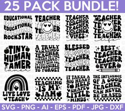 retro teacher svg bundle, teacher svg, school svg, teach svg, back to school svg, teacher gift svg, teacher shirt svg, c