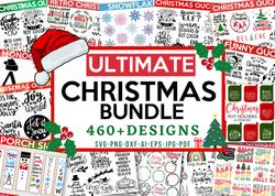 christmas ultimate bundle, 460 designs, heather roberts art bundle, christmas svg, winter svg, holidays, cut files cricu