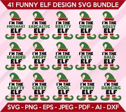 elf family svg bundle, elf svg, elf shirt svg, family christmas svg, elf family shirts, christmas elf svg, funny elf svg