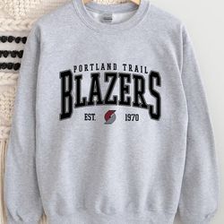 Vintage Portland Trail Blazers Sweatshirt, Portland Trail Basketball Hoodie, Vintage Basketball Fan Shirt, Blazers Fan G