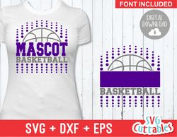 basketball svg - basketball template 0016 - svg - eps - dxf - basketball team svg - silhouette - cricut cut file - svg f