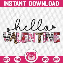 hello valentine png, valentine, happy valentine's day, leopard, teacher, nurse sublimation design downloads