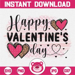 happy valentines day png file, happy valentines day cut file, hand lettered valentine png, ribbon banner, valentines day