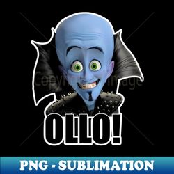 megamind  will ferrell  ollo salut - png transparent sublimation design - perfect for personalization