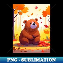 cute bear - sublimation-ready png file - fashionable and fearless