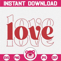 love svg - love stacked svg - love eps - love dxf - love png - love cutfile - love dxf